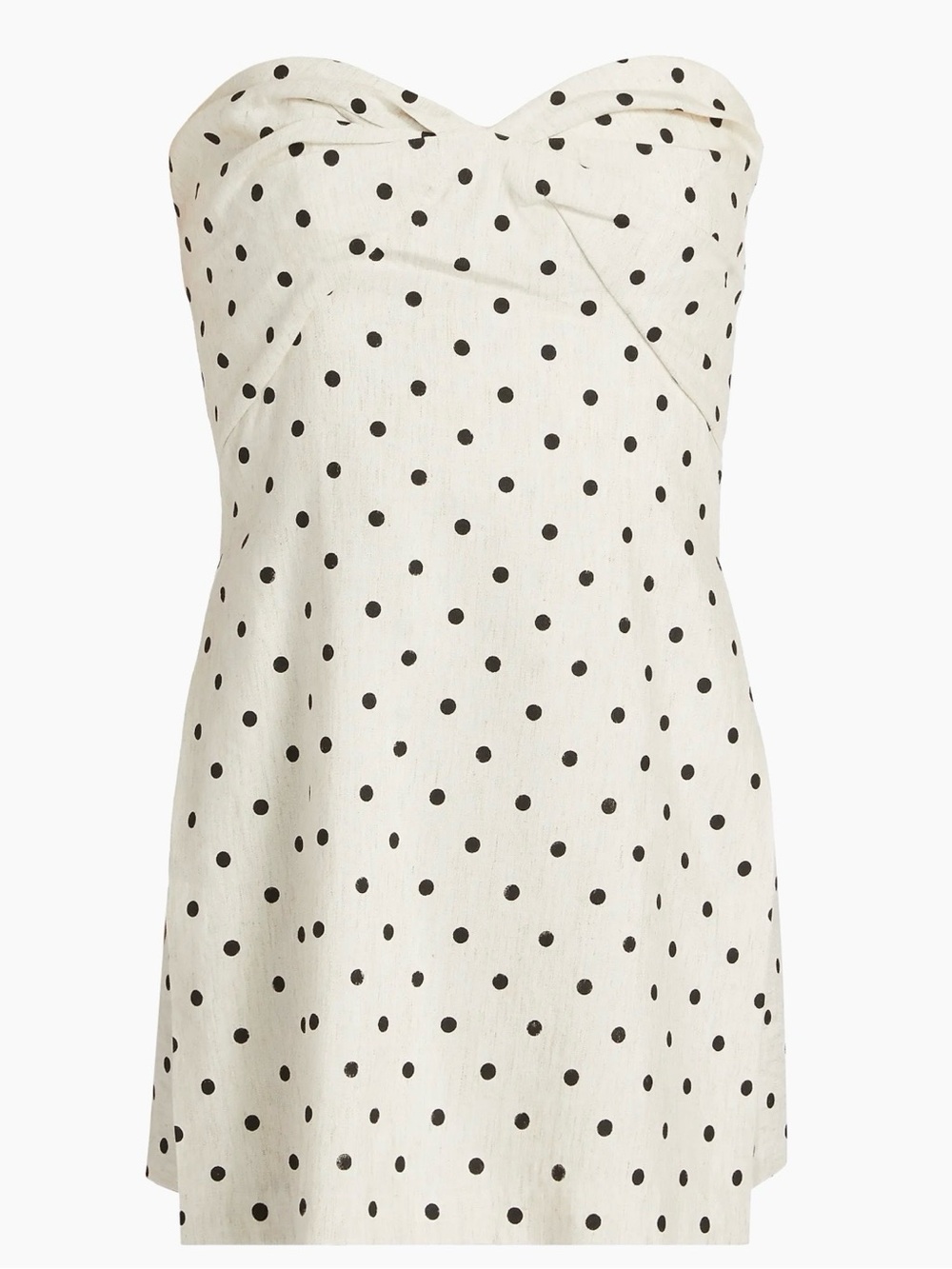 Amanda Uprichard white polka dot Soho dress/romper. NWT